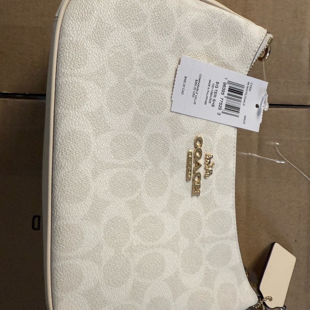 COACH Teri Shoulder Bag In Signature Canvas - Picture 6 of 8